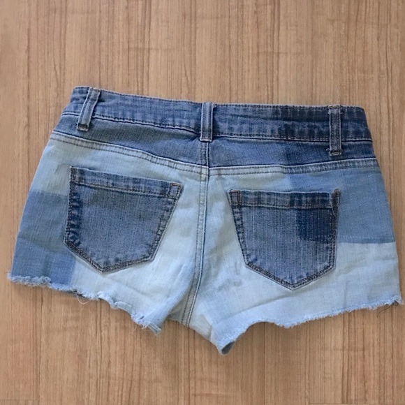 Patchwork denim shorts - Picture 2 of 2
